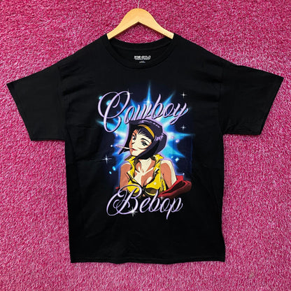 Cowboy Bebop Faye Airbrush Portrait Anime T-Shirt Large