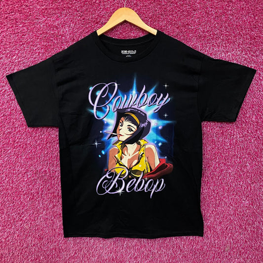 Cowboy Bebop Faye Airbrush Portrait Anime T-Shirt Large
