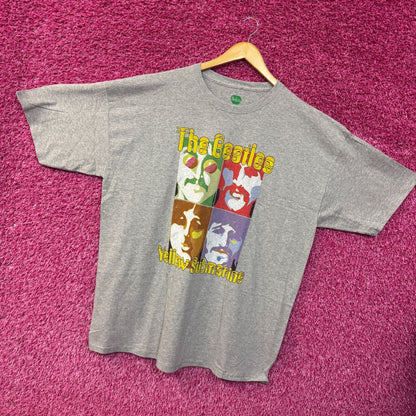 The Beatles Yellow Submarine Album Pop Art Rock Band Tee XXL
