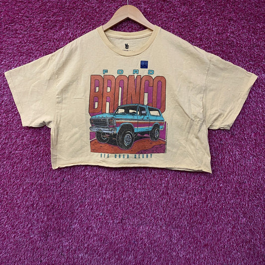 Junk Food Clothing Women's Bronco Off Road Ready Flea Market Crop Tee Large