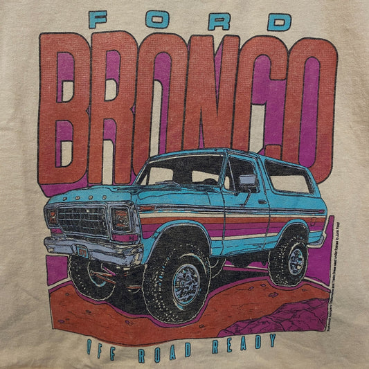 Junk Food Clothing Women's Bronco Off Road Ready Flea Market Crop Tee Large