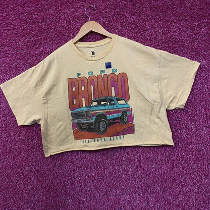 Junk Food Clothing Women's Bronco Off Road Ready Flea Market Crop Tee Large