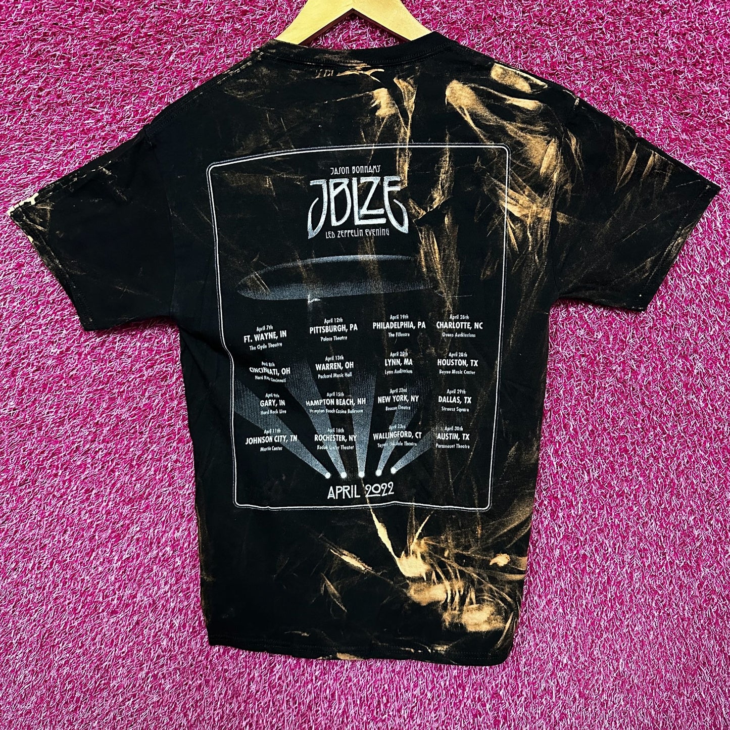Jason Bonham Led Zeppelin Experience Evening Bleached Dye S