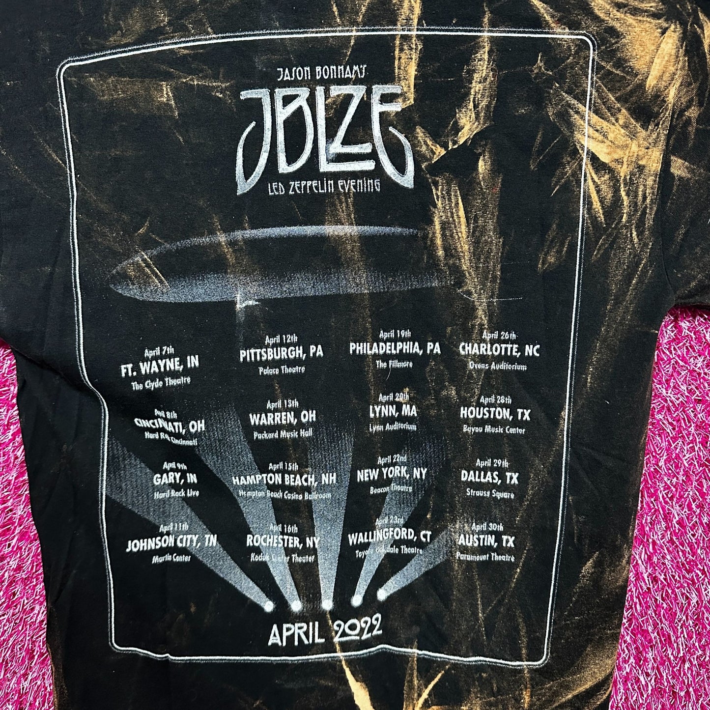 Jason Bonham Led Zeppelin Experience Evening Bleached Dye S