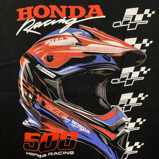 JT Racing x Honda Racing 500 Washed Black T-Shirt Large