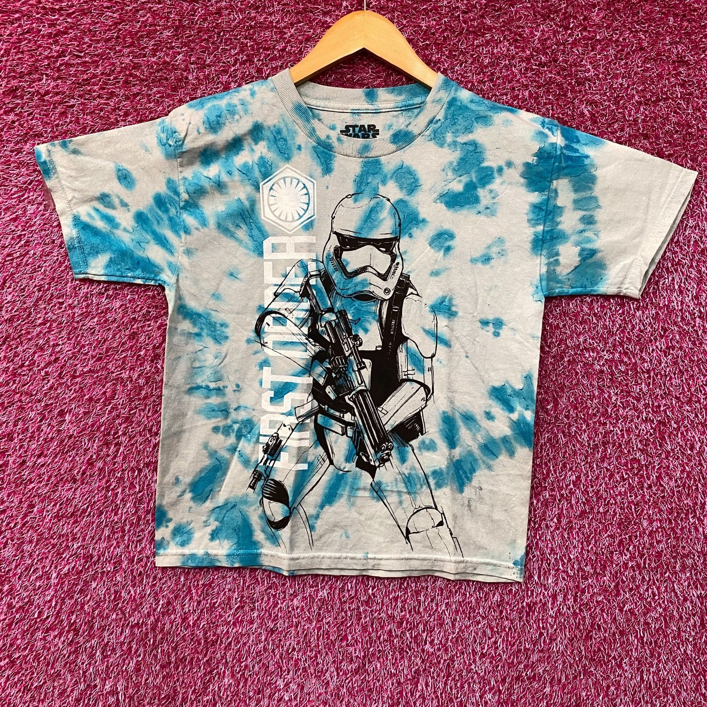 Star Wars First Order Storm Trooper Tie Dye T-Shirt Medium