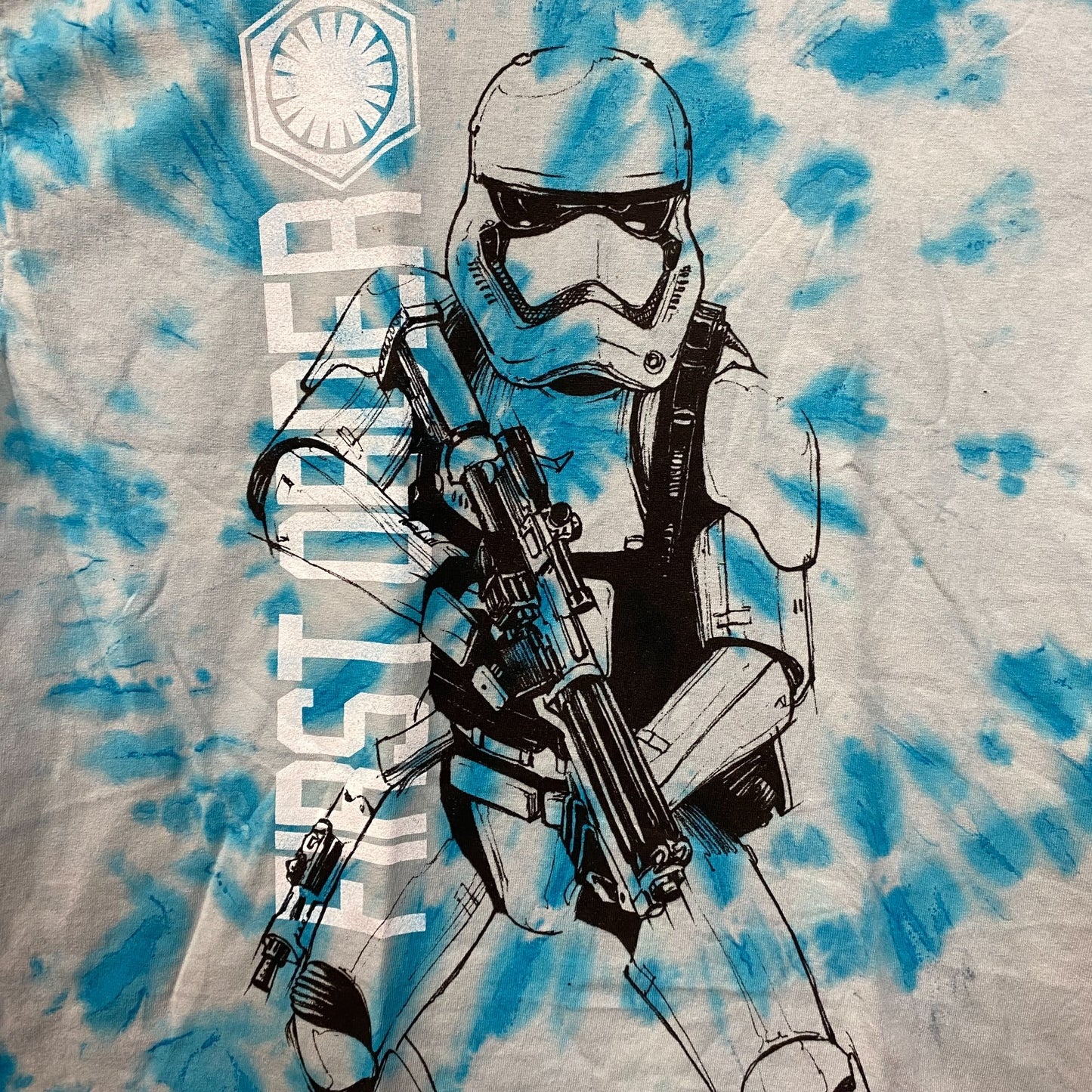 Star Wars First Order Storm Trooper Tie Dye T-Shirt Medium