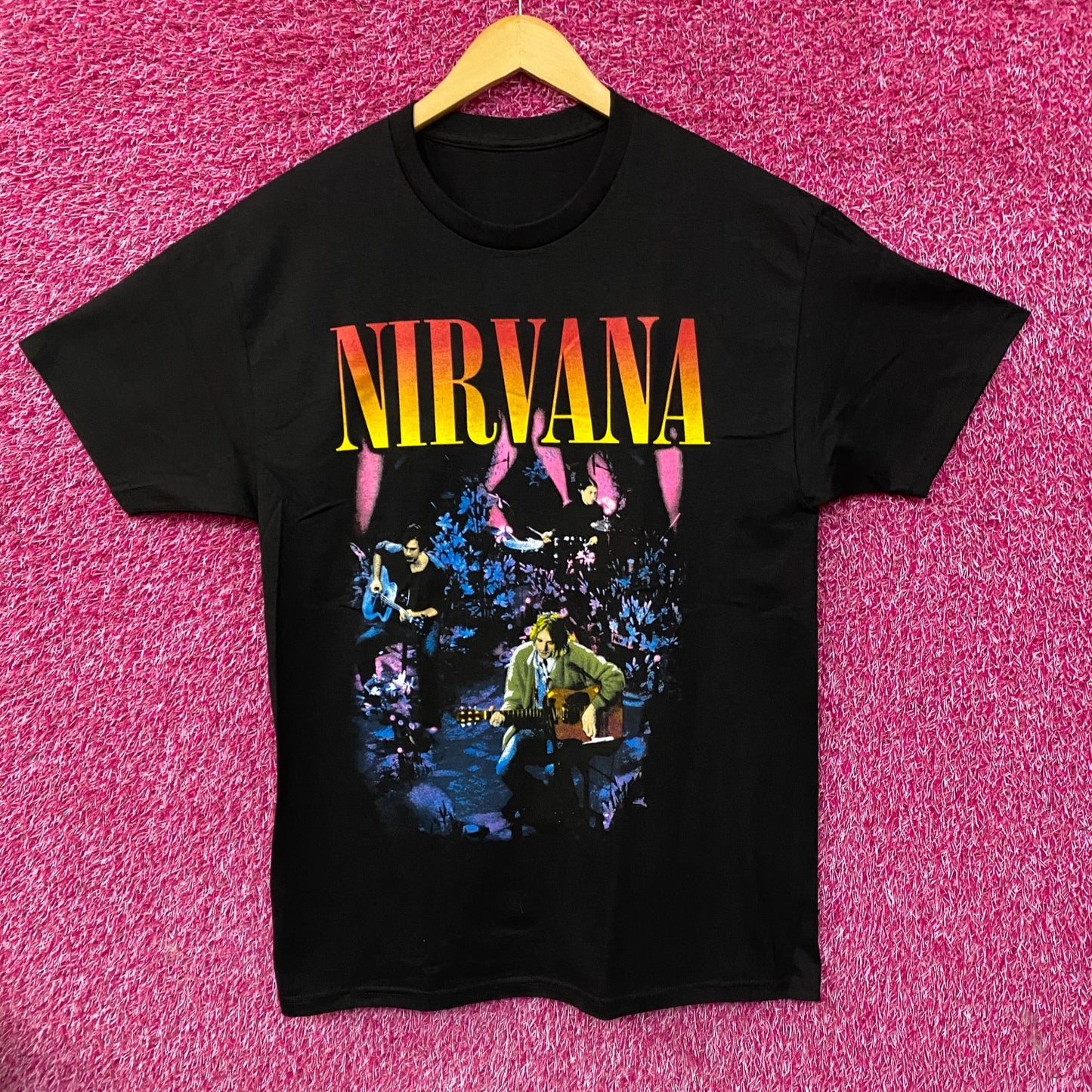 Nirvana Unplugged in New York Performance Graphic T-Shirt XL