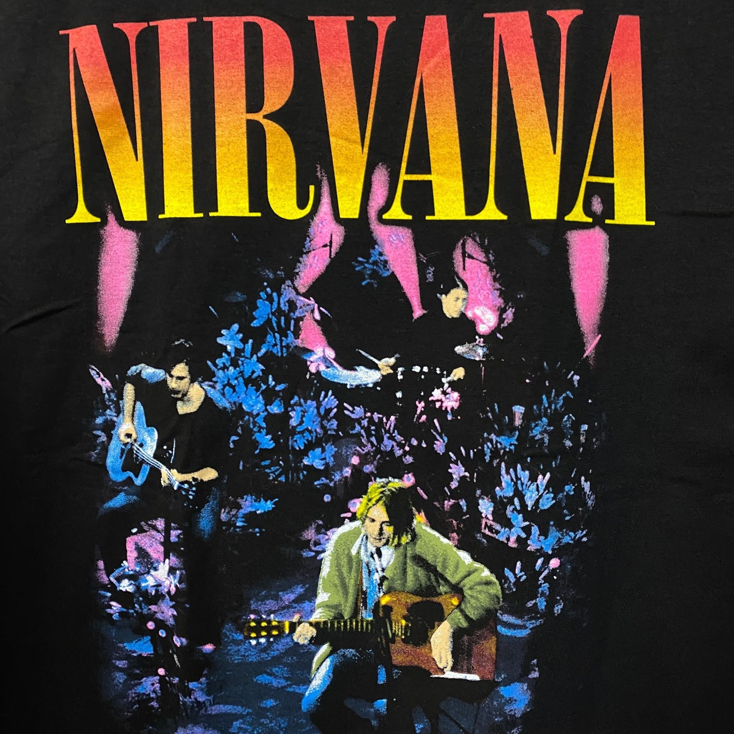 Nirvana Unplugged in New York Performance Graphic T-Shirt XL