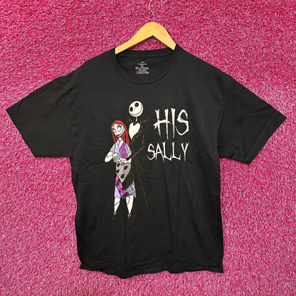 Nightmare Before Christmas His Sally Disney Her Couple Tee L
