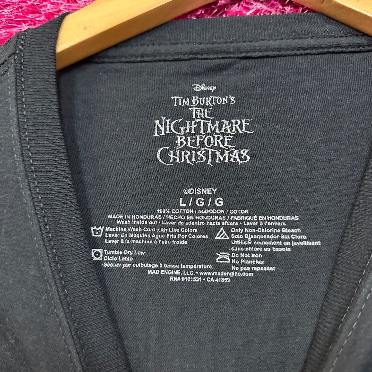 Nightmare Before Christmas His Sally Disney Her Couple Tee L