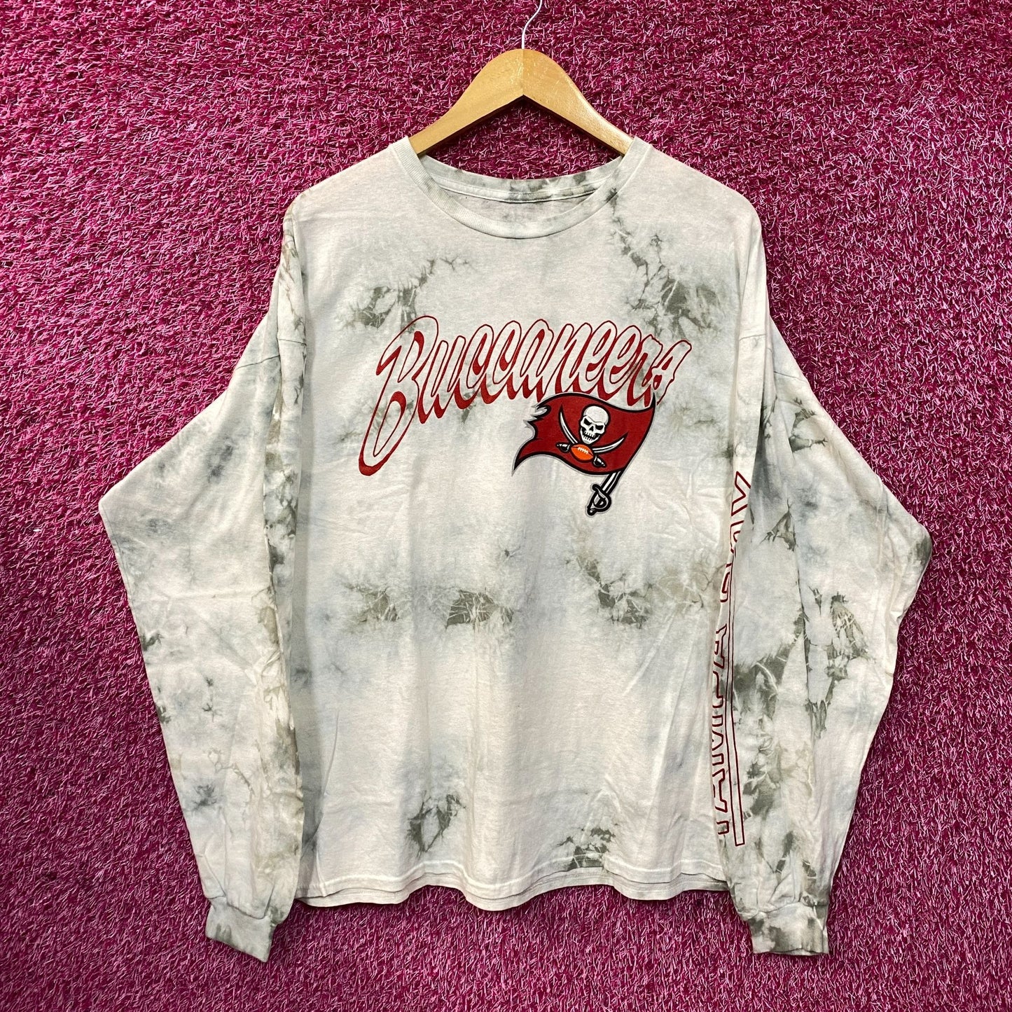 NFL White Tampa Bay Buccaneers Tie-Dye Long Sleeve T-Shirt XL