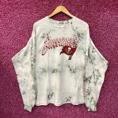 NFL White Tampa Bay Buccaneers Tie-Dye Long Sleeve T-Shirt XL