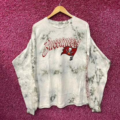 NFL White Tampa Bay Buccaneers Tie-Dye Long Sleeve T-Shirt XL