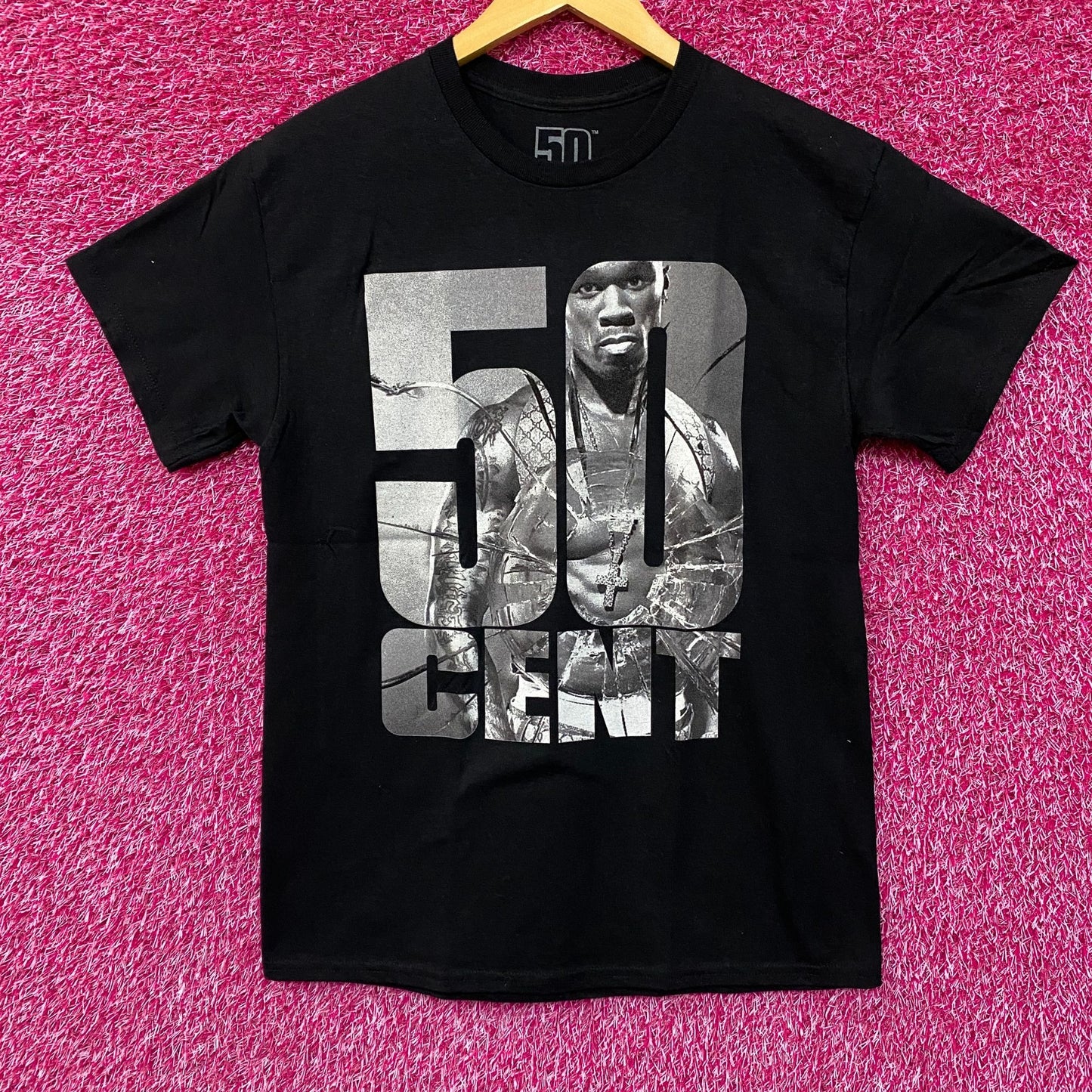 50 Cent Get Rich or Die Tryin' Graphic Design T-Shirt Medium