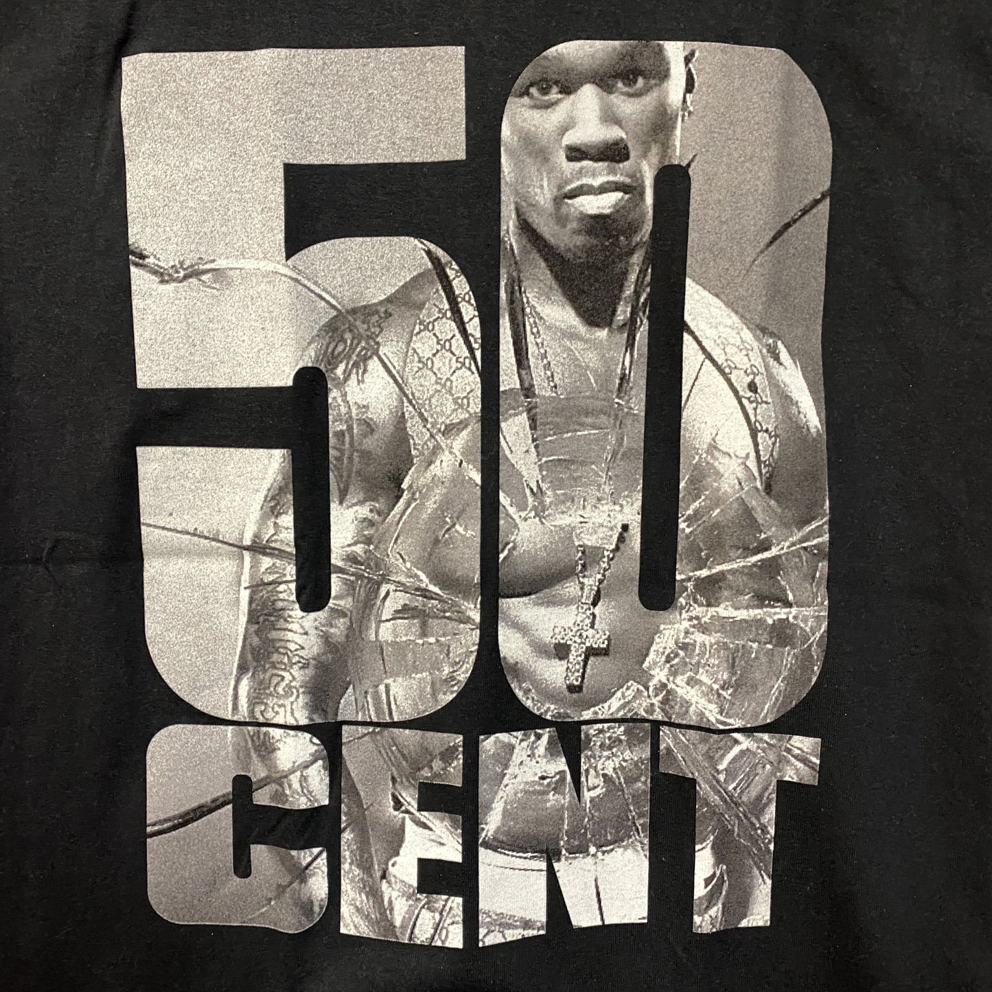50 Cent Get Rich or Die Tryin' Graphic Design T-Shirt Medium