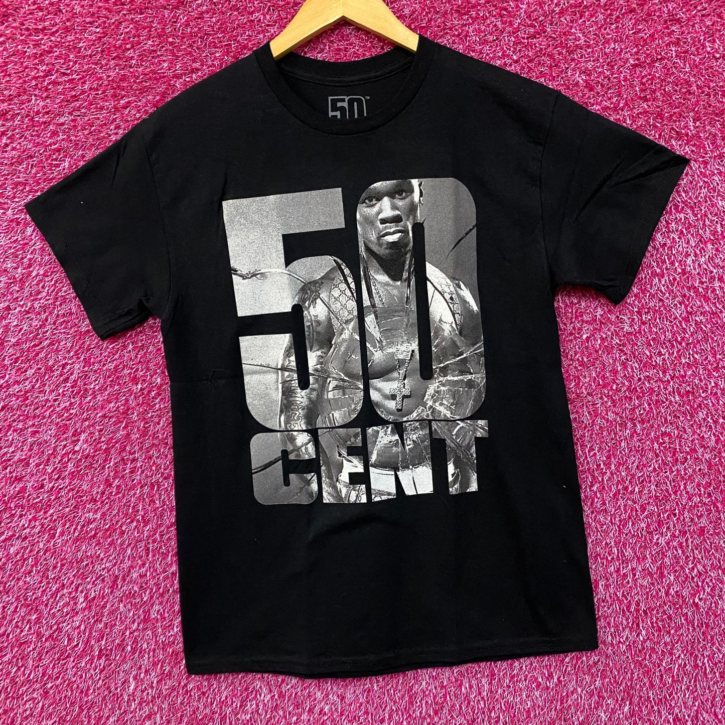 50 Cent Get Rich or Die Tryin' Graphic Design T-Shirt Medium
