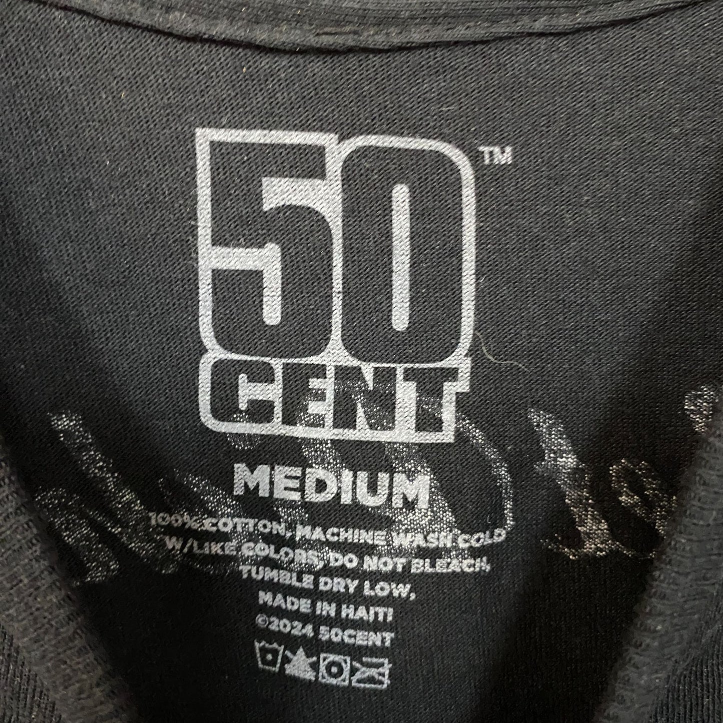 50 Cent Get Rich or Die Tryin' Graphic Design T-Shirt Medium
