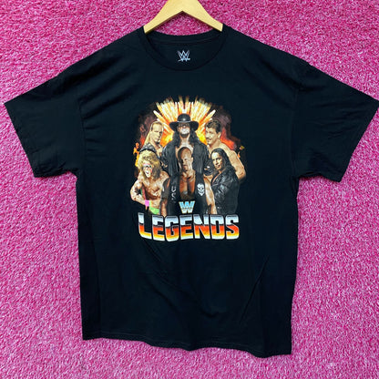 WWE Legends Wrestling Champions Poster T-Shirt XL