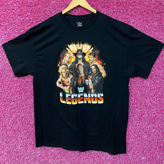 WWE Legends Wrestling Champions Poster T-Shirt XL
