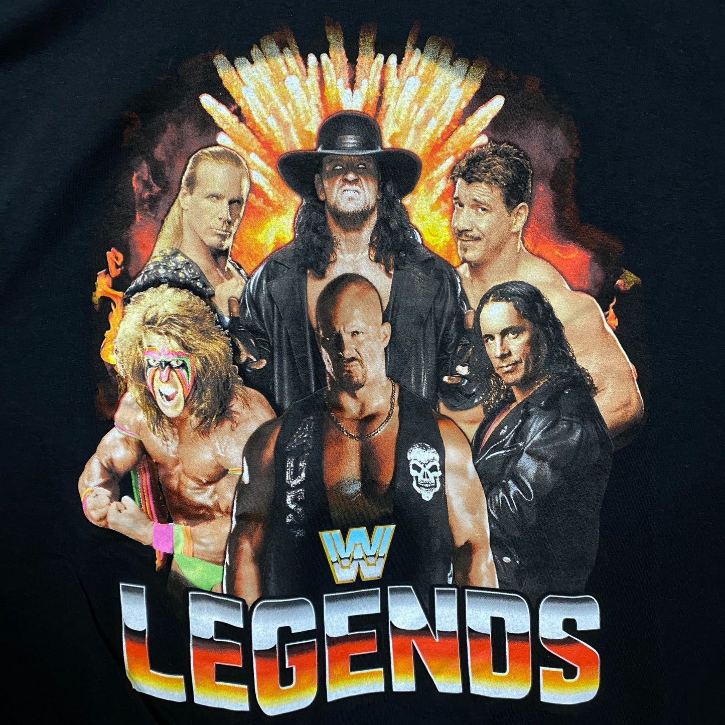 WWE Legends Wrestling Champions Poster T-Shirt XL