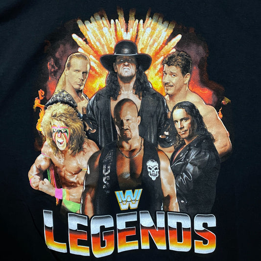 WWE Legends Wrestling Champions Poster T-Shirt XL