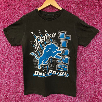 Junk Food Clothing Detroit Lions "One Pride" Vintage-Style T-Shirt Small