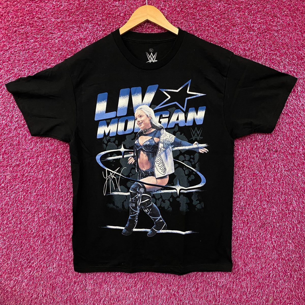 WWE Liv Morgan Star Ring Graphic T-Shirt Large