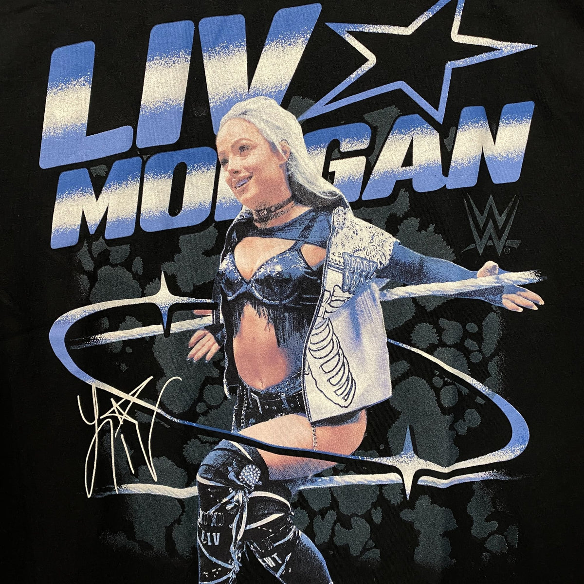WWE Liv Morgan Star Ring Graphic T-Shirt Large