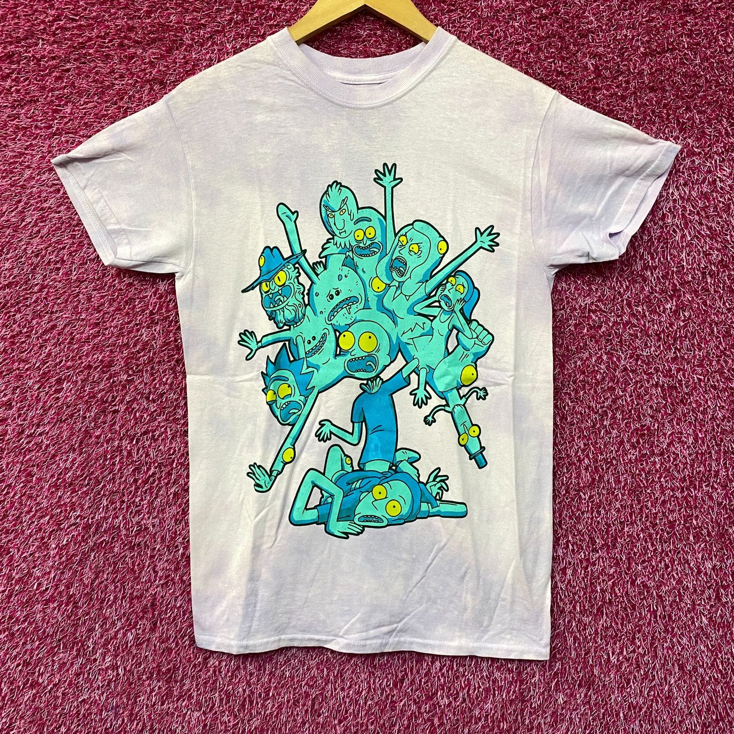 Adult Swim Rick & Morty Mutated Graphic Design T-Shirt Small