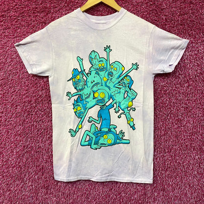 Adult Swim Rick & Morty Mutated Graphic Design T-Shirt Small