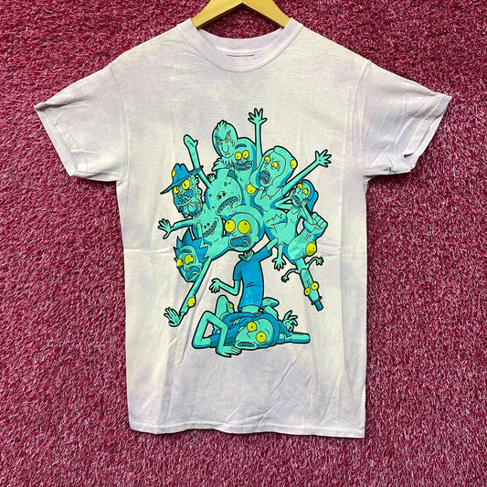 Adult Swim Rick & Morty Mutated Graphic Design T-Shirt Small