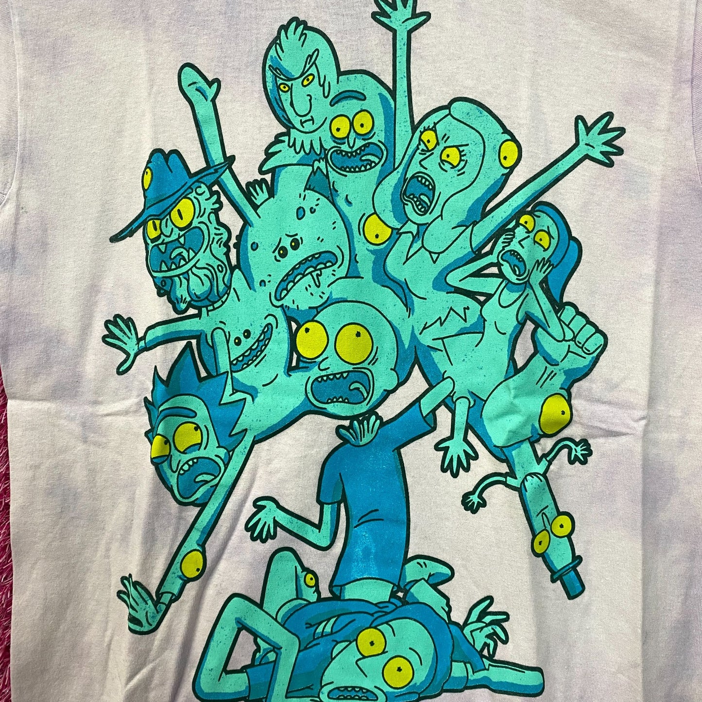 Adult Swim Rick & Morty Mutated Graphic Design T-Shirt Small