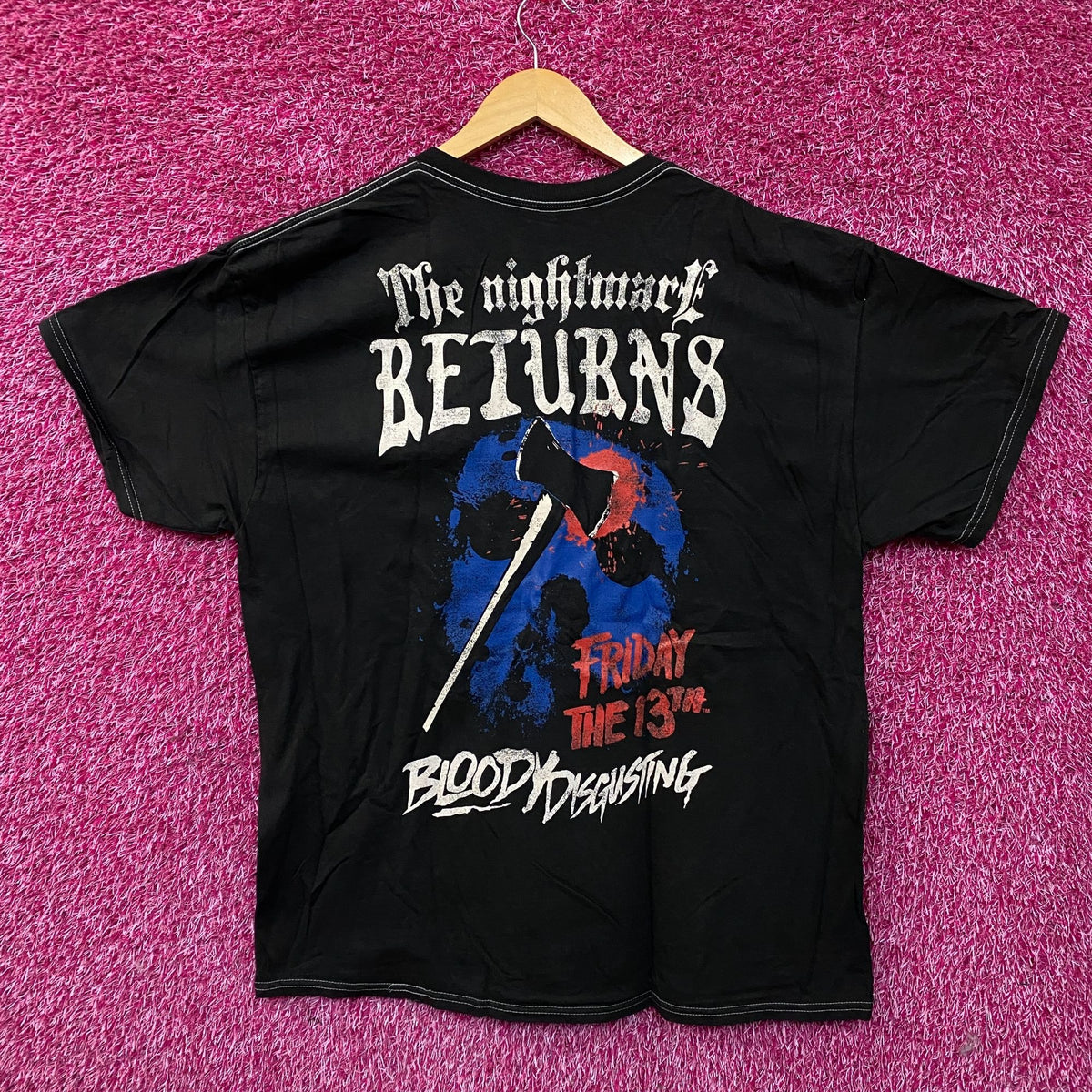Ripple Junction "Friday the 13th" Jason Voorhees Horror Graphic T-Shirt Large
