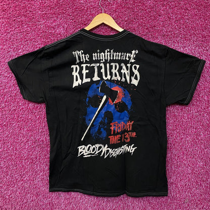 Ripple Junction "Friday the 13th" Jason Voorhees Horror Graphic T-Shirt Large