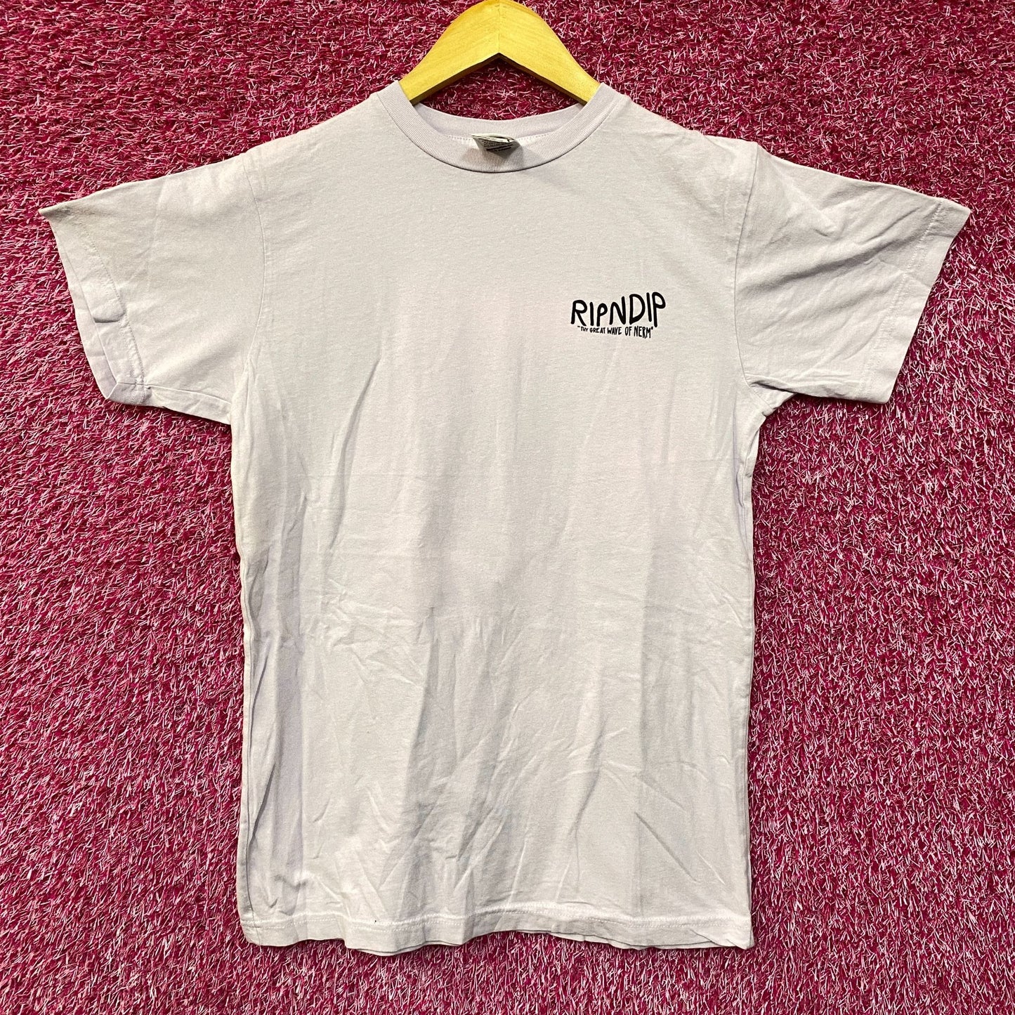 RIPNDIP Great Wave Lord Nermal Graphic Design T-Shirt Small