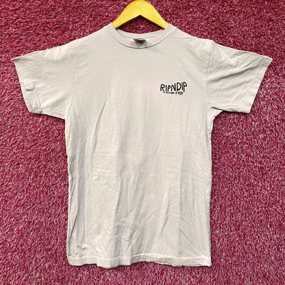 RIPNDIP Great Wave Lord Nermal Graphic Design T-Shirt Small