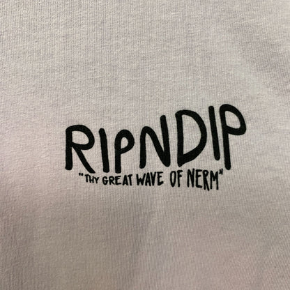 RIPNDIP Great Wave Lord Nermal Graphic Design T-Shirt Small
