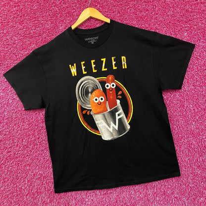 Weezer Rock Band Pork and Beans Vintage Youth Black T-Shirt XL