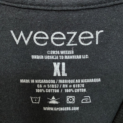 Weezer Rock Band Pork and Beans Vintage Youth Black T-Shirt XL