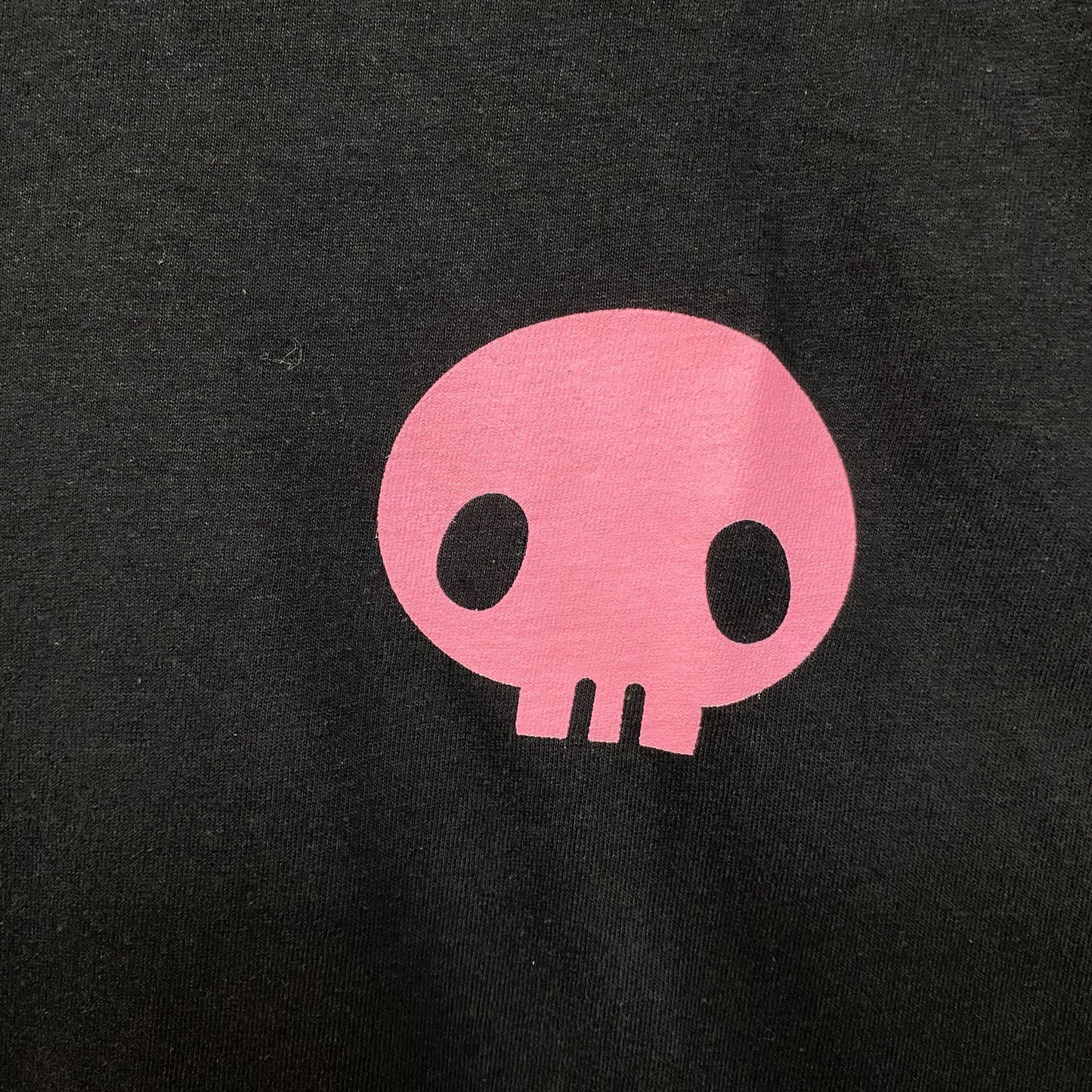 Sanrio Kuromi Pink Skull Motif Cute Graphic Design Winking Kuromi T-Shirt Medium