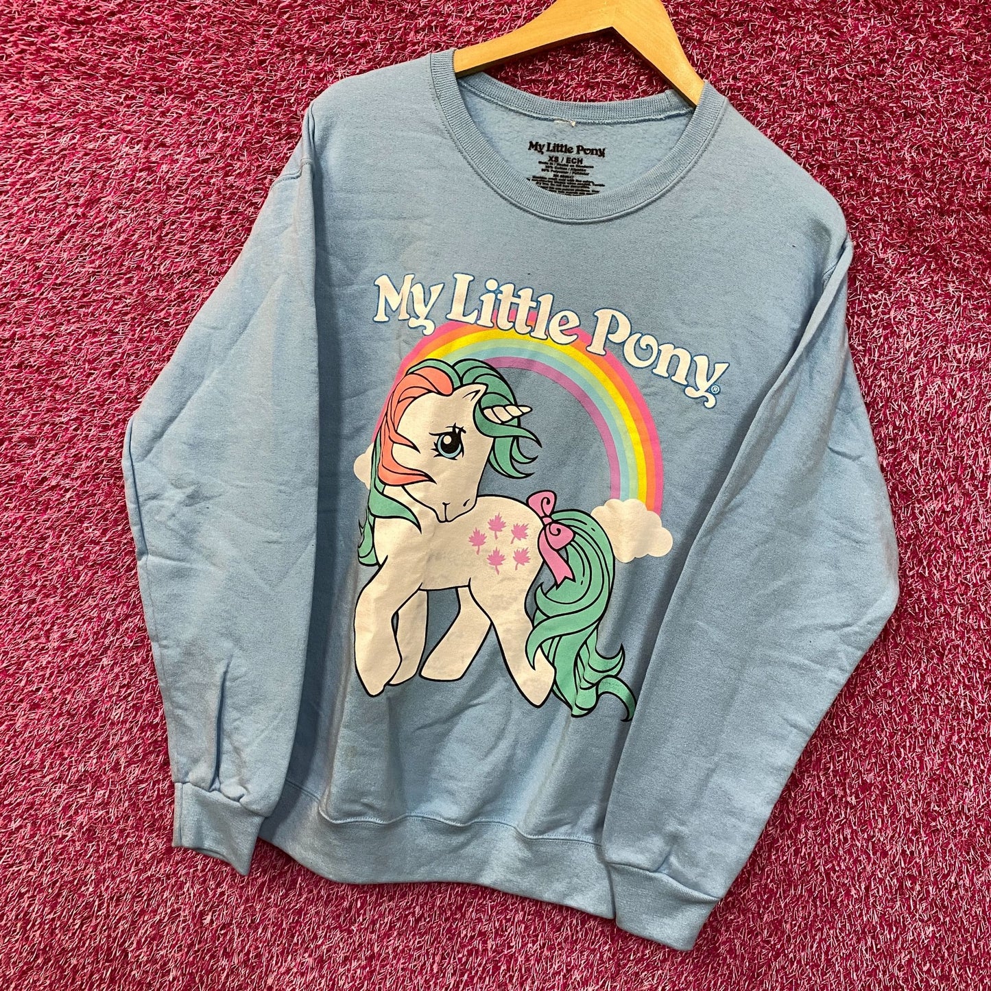 My Little Pony G1 Unicorn Hasbro Animated Series Crewneck XS