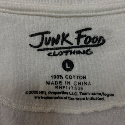 Junk Food Clothing Philadelphia Eagles Logo Crop Crewneck Sweatshirt Large