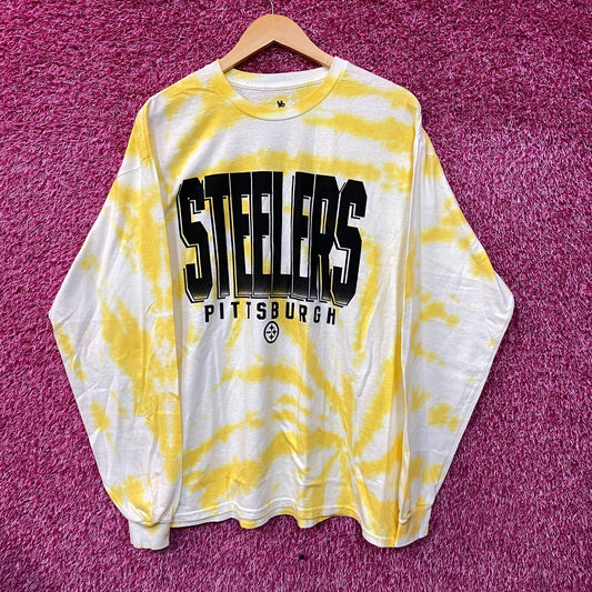 NFL Franchise AFC North Pittsburgh Steelers Tie-Dye Long Sleeve Large
