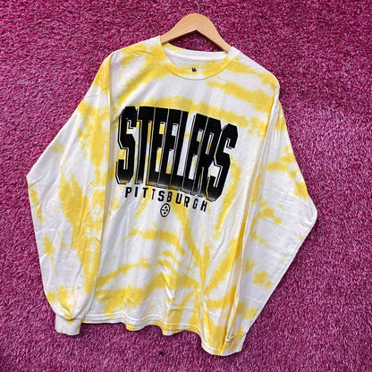NFL Franchise AFC North Pittsburgh Steelers Tie-Dye Long Sleeve Large