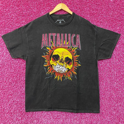 Metallica Skull Sun Heavy Metal Band T-Shirt Large