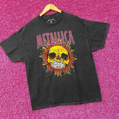Metallica Skull Sun Heavy Metal Band T-Shirt Large