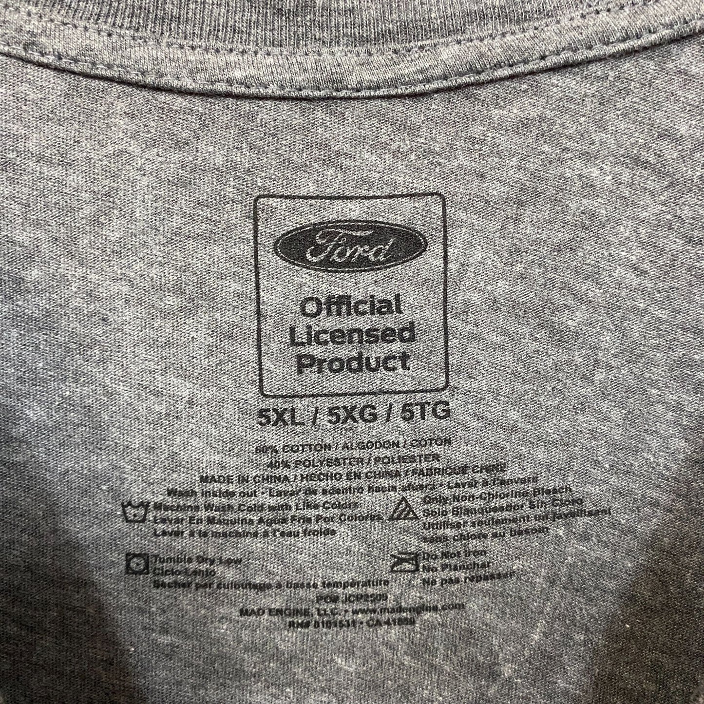 Ford Mustang Car graphic Design T-Shirt 5XL