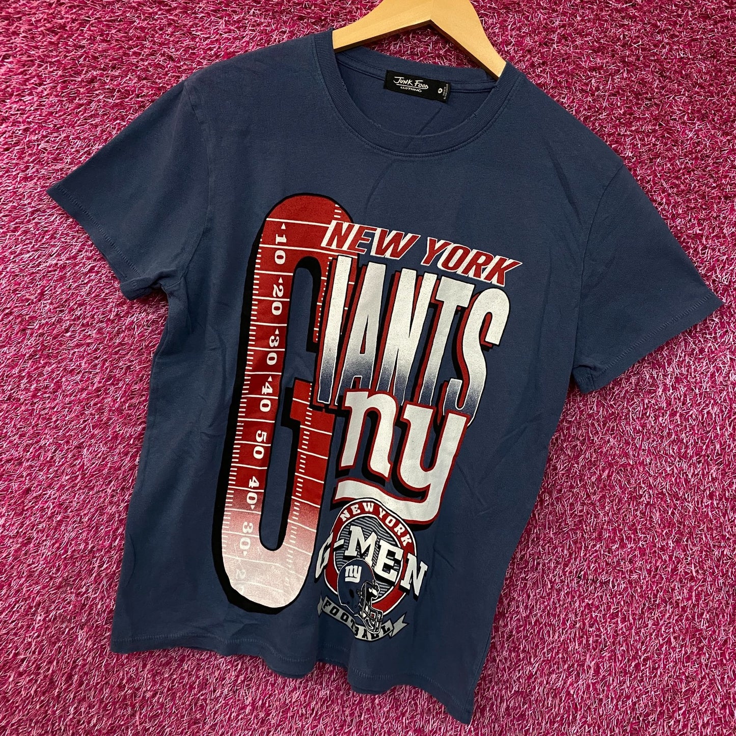 Junk Food Clothing New York Giants G-Men Graphic Women's T-Shirt Small