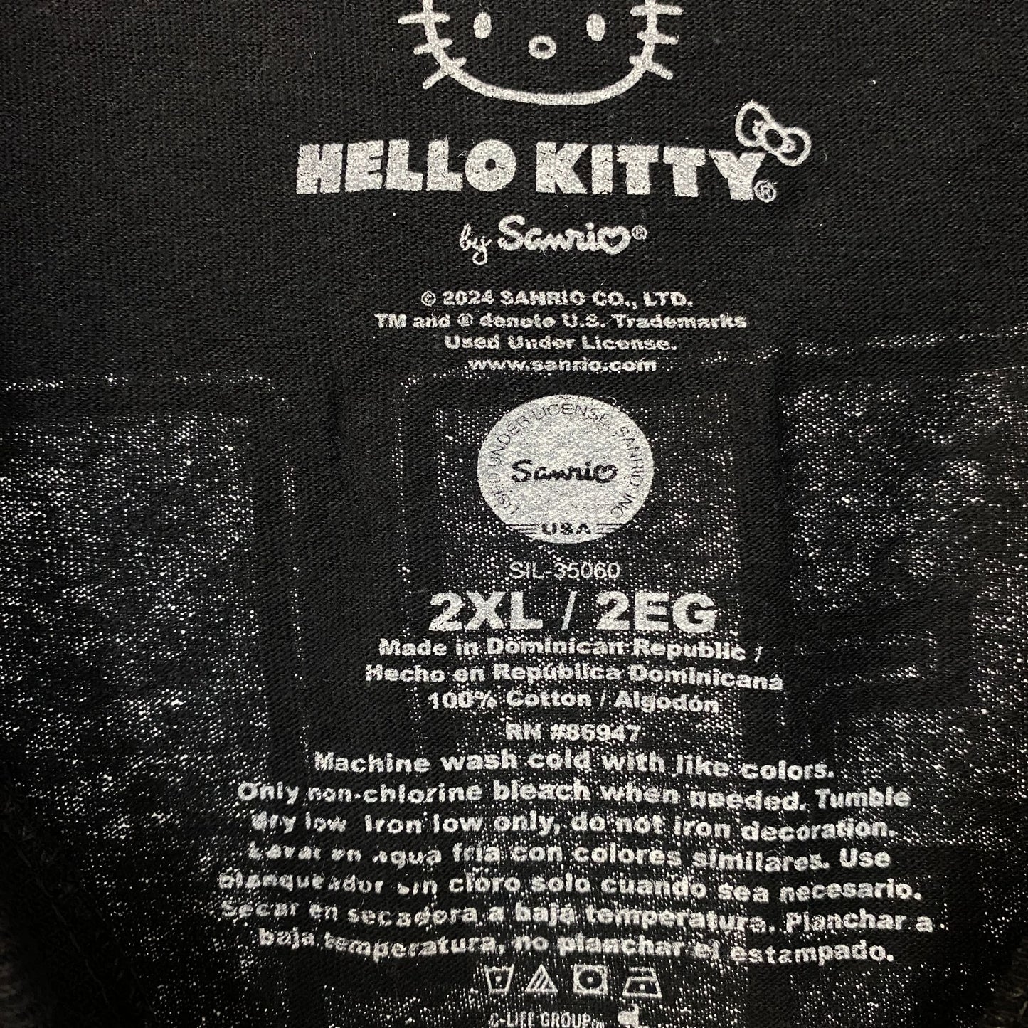 Sanrio Hello Kitty Apple A Day Cute Graphic T-Shirt 2XL